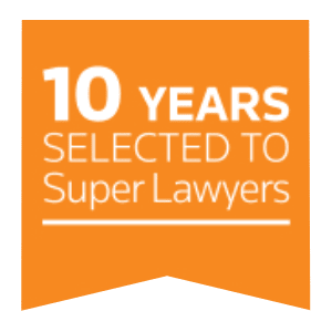 10 Years selected to Super Lawyers